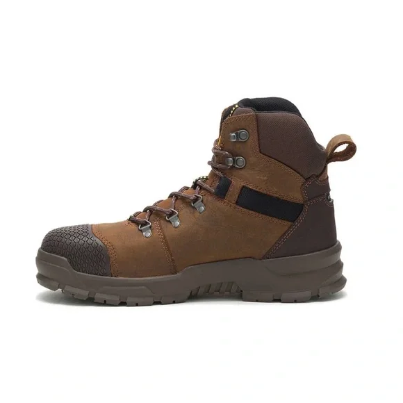 Caterpillar Men's Accomplice X Waterproof Steel Toe 6 Work Boots Brown Size 14